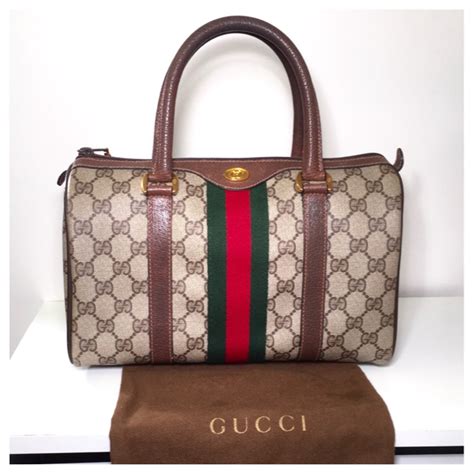 1990 gucci handbags|old style vintage Gucci bag.